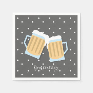 Servilleta De Papel Hay un bebé que está criando cerveza, cerdos, duch