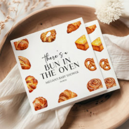 Servilleta De Papel Hay un bollo en el Baby Shower del pan de horno