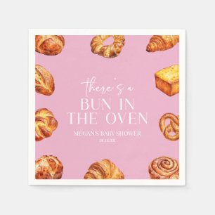 Servilleta De Papel Hay un bollo en el Baby Shower del pan de horno