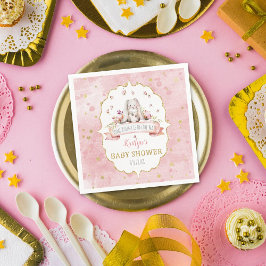 Servilleta De Papel ¡Hay Un Conejo En Camino! Easter Baby Shower
