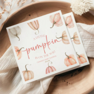 Servilleta De Papel ¡Hay Una Calabaza En Camino! Baby Shower