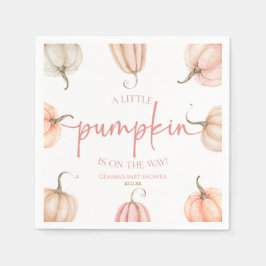 Servilleta De Papel ¡Hay Una Calabaza En Camino! Baby Shower
