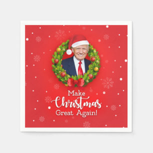 Servilleta De Papel Haz de nuevo grande la Navidad Trump MAGA regalo d