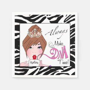 Servilleta De Papel "Haz tiempo de diva" / Relájate / ¡Siempre!