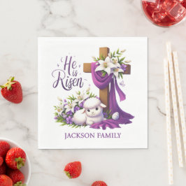 Servilleta De Papel He is Risen! Easter Sunday Paper