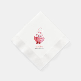 Servilleta De Papel Heart Little Squerido Umbrella Bow Baby Shower