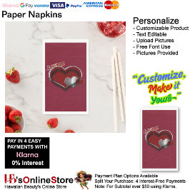 Servilleta De Papel Heart Magic Maroon Paper Napkin Guest Towel