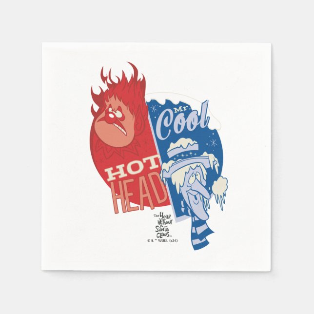 Servilleta De Papel Heat Miser Cabeza caliente y Nieve Miser Sr. Guay (Anverso)