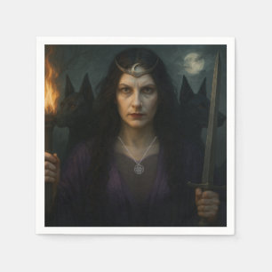 Servilleta De Papel Hecate, diosa de la encrucijada