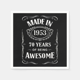 Servilleta De Papel Hecho en 1953 70 años de ser impresionante 2023 bd