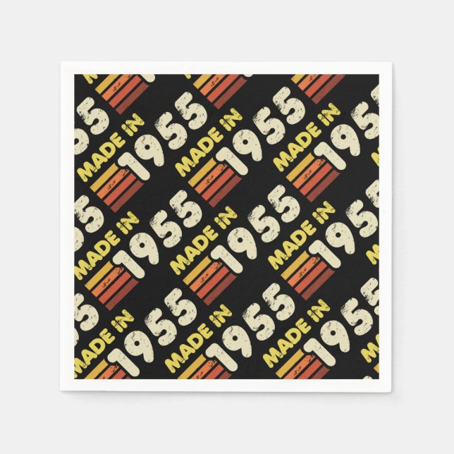 Servilleta De Papel Hecho En 1955, Cumpleaños 70 (Anverso)