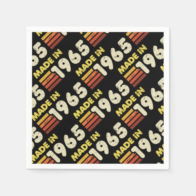 Servilleta De Papel Hecho en 1965, 60 años (Anverso)