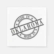Hecho En Oklahoma Sello Estilo Símbolo De Logotipo