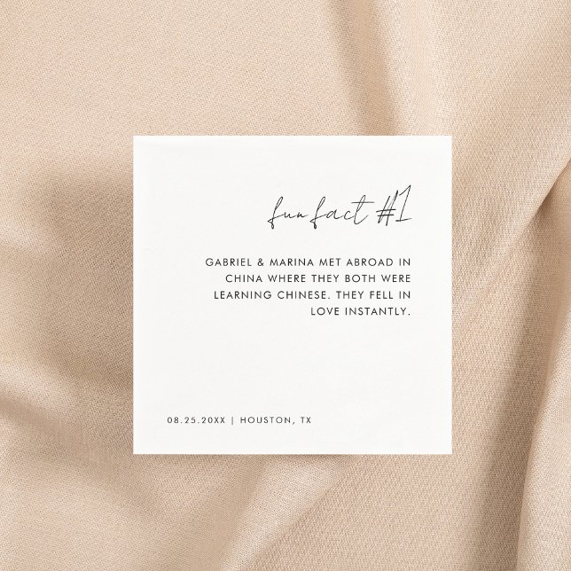 Servilleta De Papel Hechos divertidos en blanco y negro manuscritos #  (Subido por el creador)