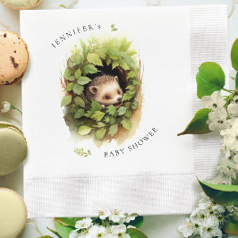 Servilleta De Papel Hedgehog Baby Shower