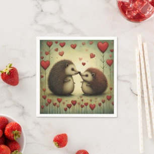 Servilleta De Papel Hedgehog Love 1