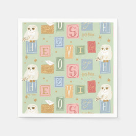 Servilleta De Papel Hedwig Post Letter Block Pattern
