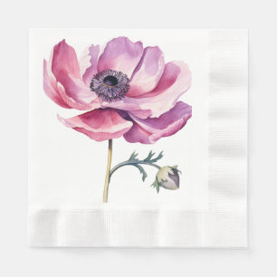 Servilleta De Papel Hehe Lavanda rosa y liviana ilustrada
