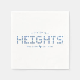 Servilleta De Papel Heights Tile, Blue Tile, Houston Heights