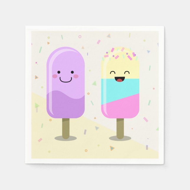 Servilleta De Papel Helado (Anverso)