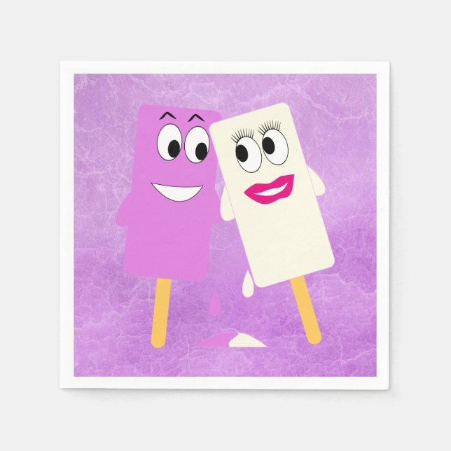 Servilleta De Papel Helado (Anverso)