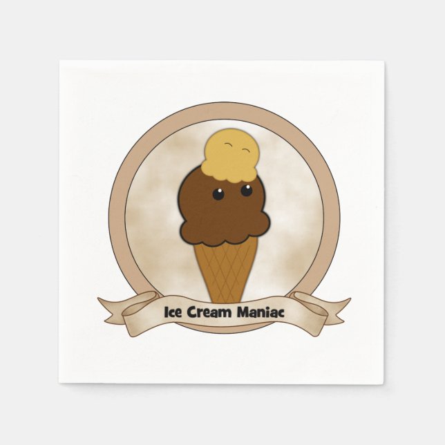Servilleta De Papel Helado cream maniac (Anverso)