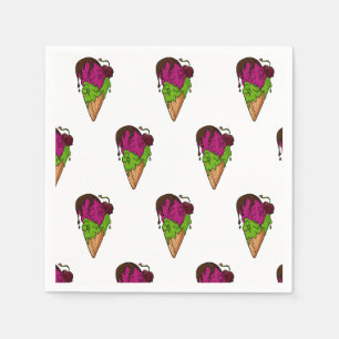 Servilleta De Papel Helado de cráneo de baya mortalmente dulce