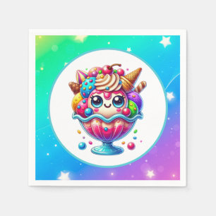 Servilleta De Papel Helado lindo fiesta de cualquier propósito
