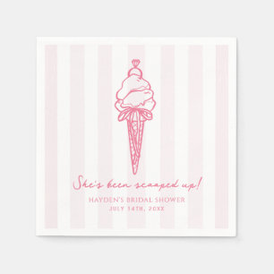 Servilleta De Papel Helado Recogido Compromiso de Boda Nupcial 