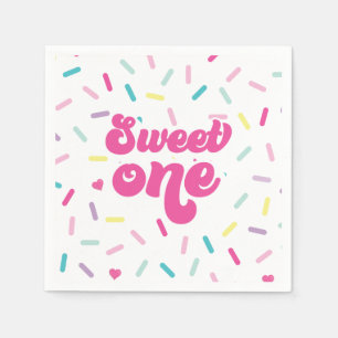 Servilleta De Papel Helado y pastel dulce uno cumpleaños 1