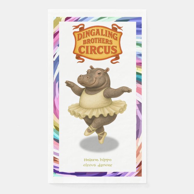 Servilleta De Papel Helene circus performer (Anverso)