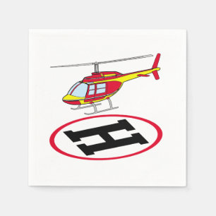 Servilleta De Papel Helicóptero de aterrizaje