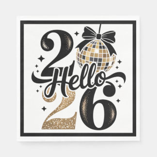 Servilleta De Papel Hello 2026 New Year