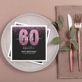 Servilleta De Papel Hello 60! - Modern 60th Birthday Woman