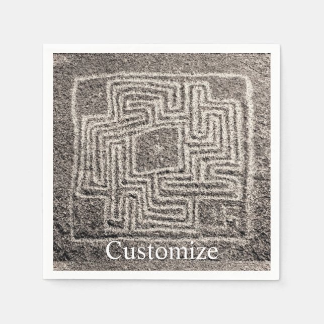 Servilleta De Papel Hemet Maze Stone Thunder_Cove (Anverso)