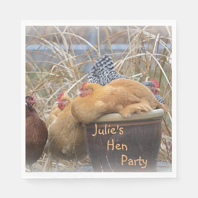 Servilleta De Papel Hen Fiesta (Anverso)