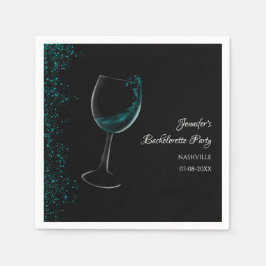 Servilleta De Papel Hen fiesta blue Mocktail bachelorette