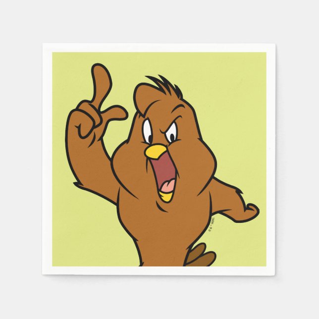 Servilleta De Papel Henery Hawk Gritando (Anverso)