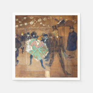 Servilleta De Papel Henri de Toulouse-Lautrec - Baile en el Rouge