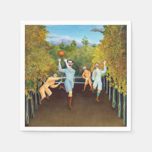 Servilleta De Papel Henri Rousseau - Los jugadores de fútbol