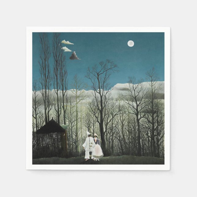 Servilleta De Papel Henri Rousseau - Noche de Carnaval (Anverso)
