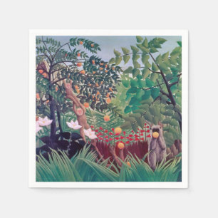 Servilleta De Papel Henri Rousseau - Paisaje exótico