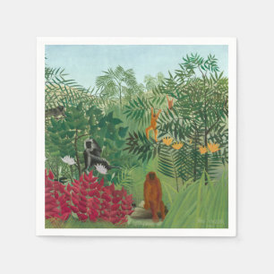 Servilleta De Papel Henri Rousseau - Selva Tropical con Monos