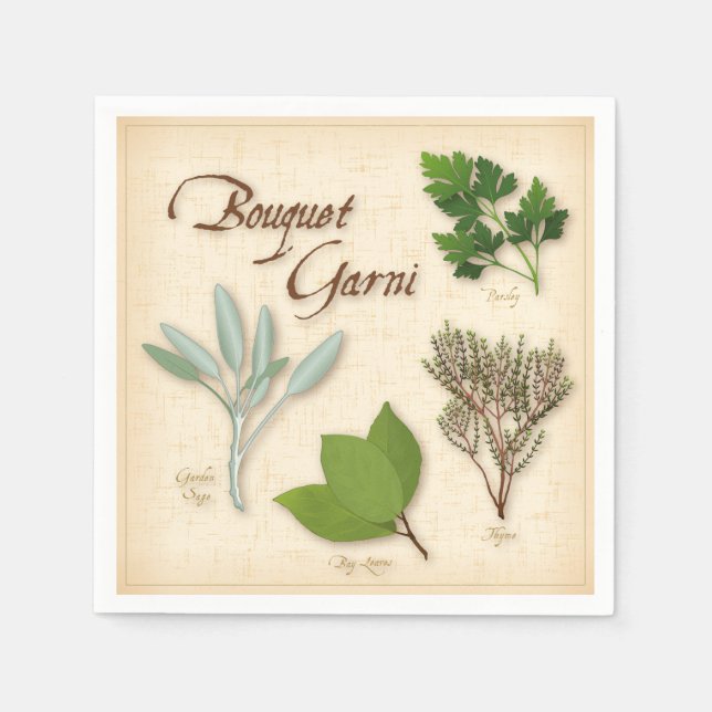 Servilleta De Papel Herb Bouquet Napkins (Anverso)