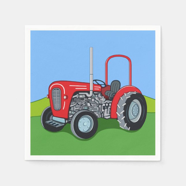 Servilleta De Papel Herbert el Tractor (Anverso)