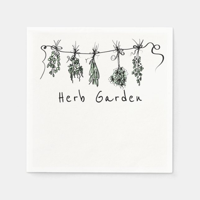 Servilleta De Papel Herbs de jardín (Anverso)