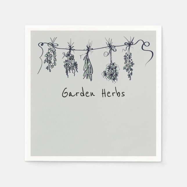 Servilleta De Papel Herbs de jardín (Anverso)