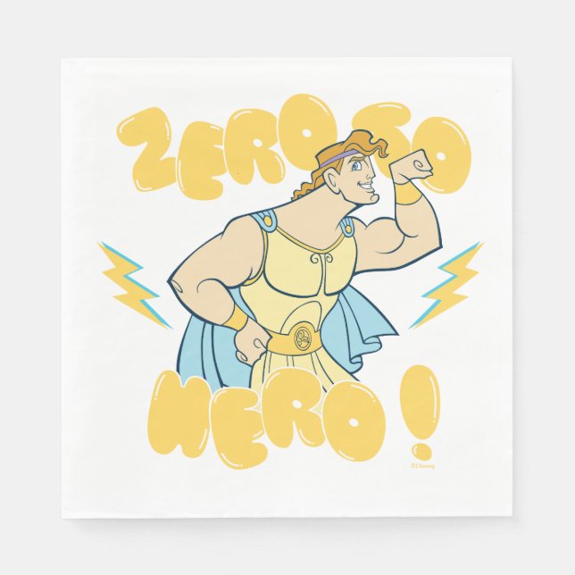Servilleta De Papel Hercules - Zero to Hero Napkins (Anverso)