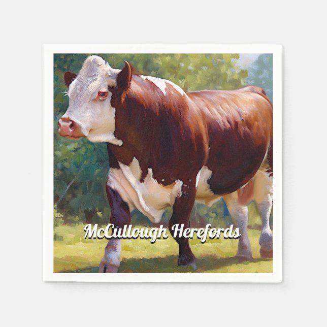 Servilleta De Papel Hereford Bull (Anverso)