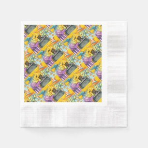 SERVILLETA DE PAPEL HERMANAS DE BRAZA, GATO NEGRO Y HALLOWEB BREW